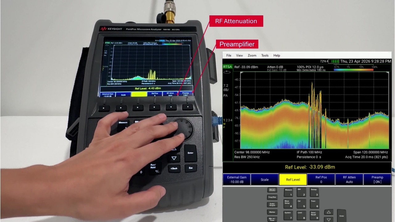 FieldFox Spectrum Observation